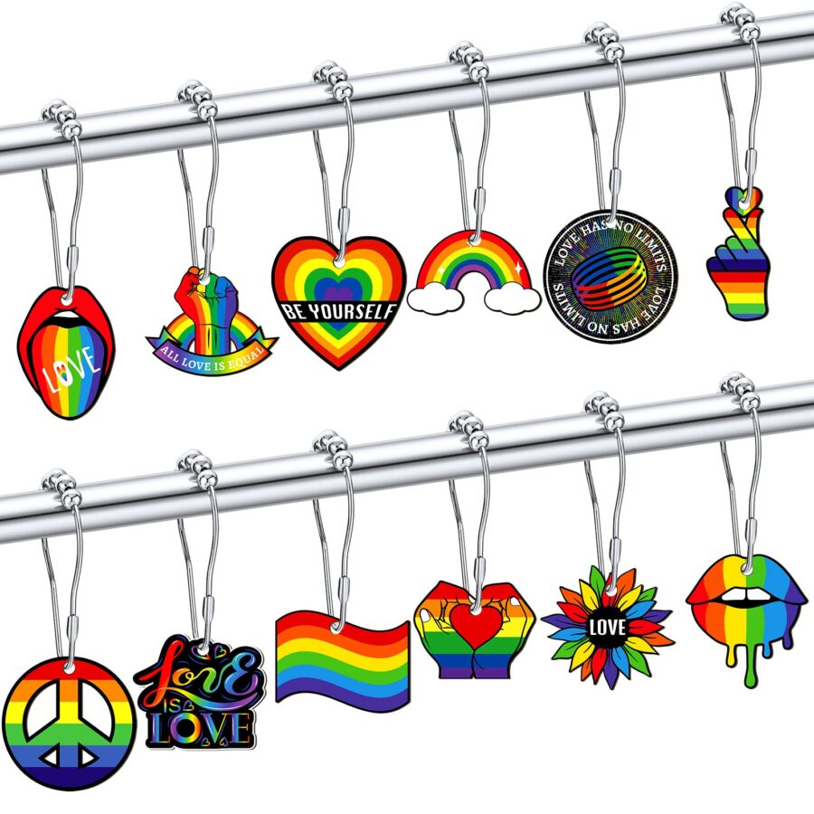 Chunful Pride Shower Curtain Hooks
