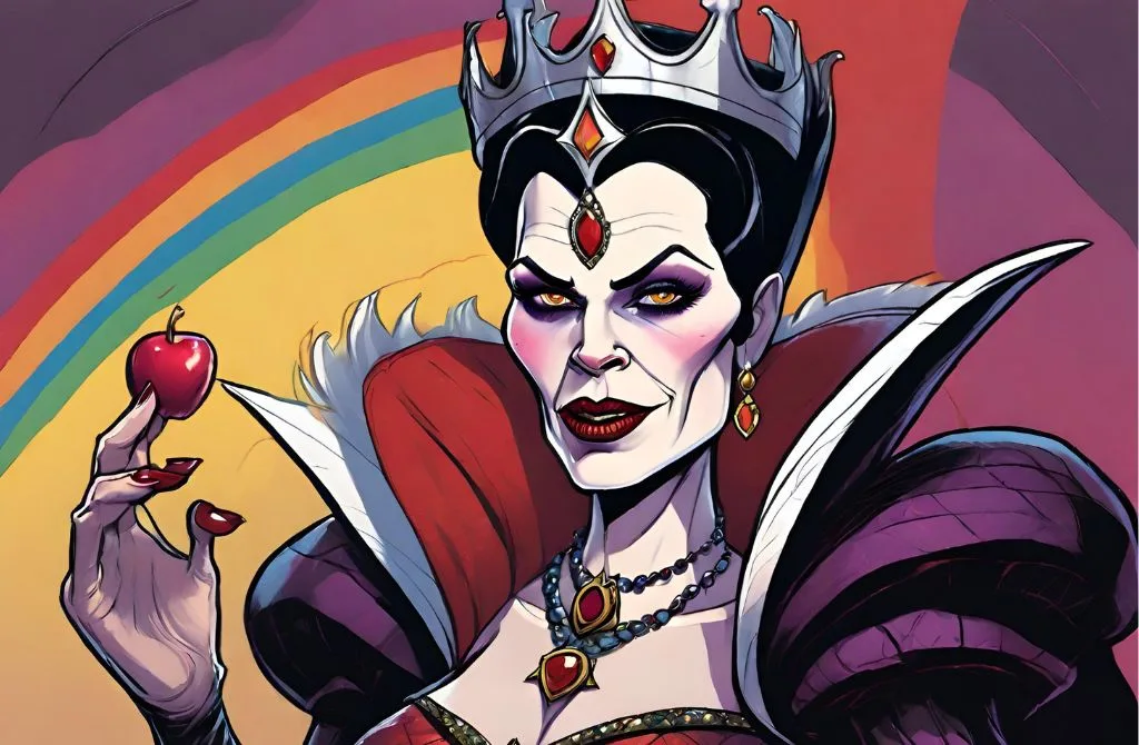 #2) The Evil Queen from Snow White - Gay Disney Villains