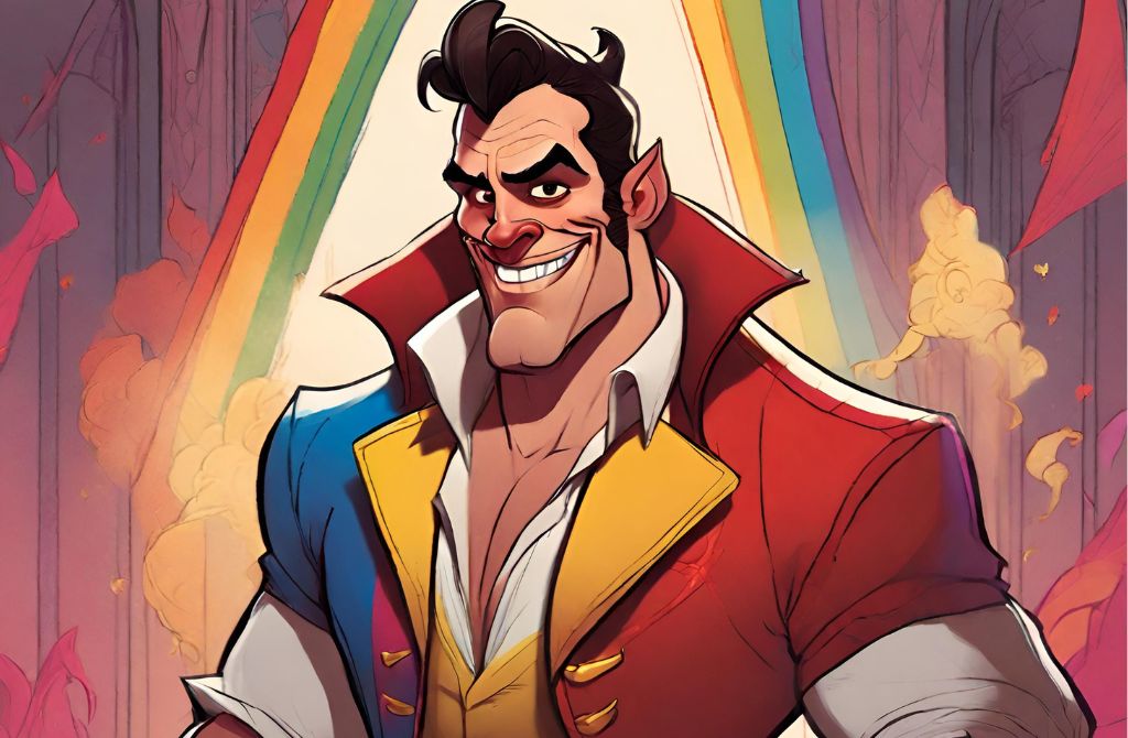 #5) Gaston from The Beauty and the Beast - Gay Disney Villains