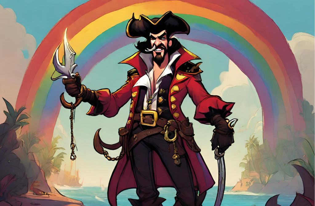#7) Captain Hook from Peter Pan - Gay Disney Villains