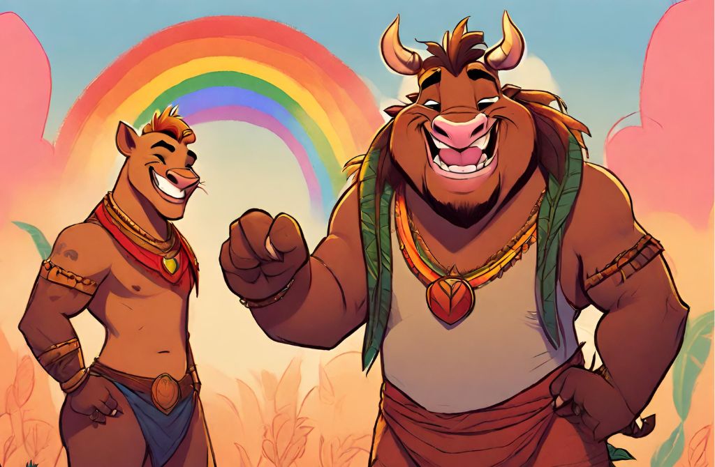 #7) Timon and Pumbaa from The Lion King- Gay Disney Characters