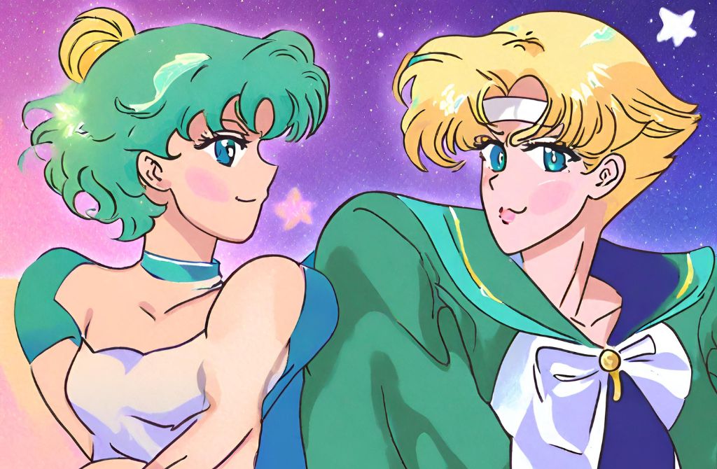 Top Ten Gay Anime Characters - #7) Sailor Neptune and Sailor Uranus from Sailor Moon
